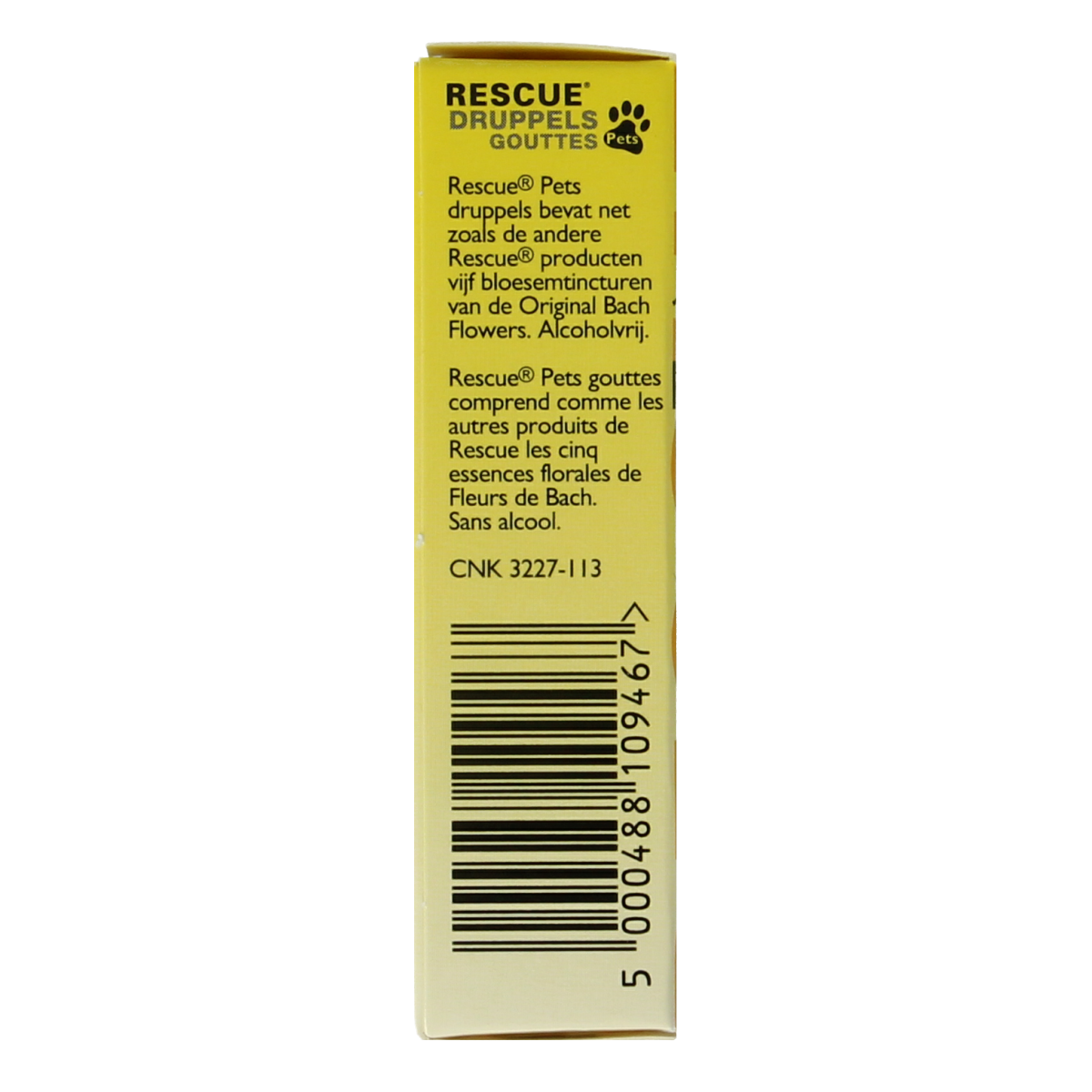 Bach Rescue pet supplement drops in a 10ml bottle, natural calming remedy for pets, part of Bach Rescue animal supplements.