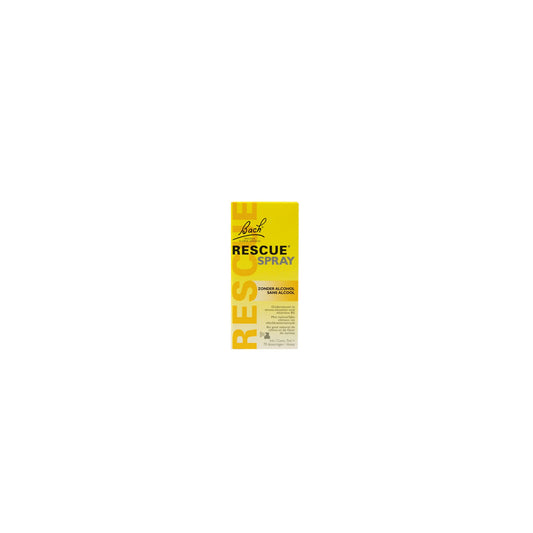 Bach Rescue Rescue Remedy spray bottle, 7ml, herbal remedy for stress relief, with natural herbal ingredients.