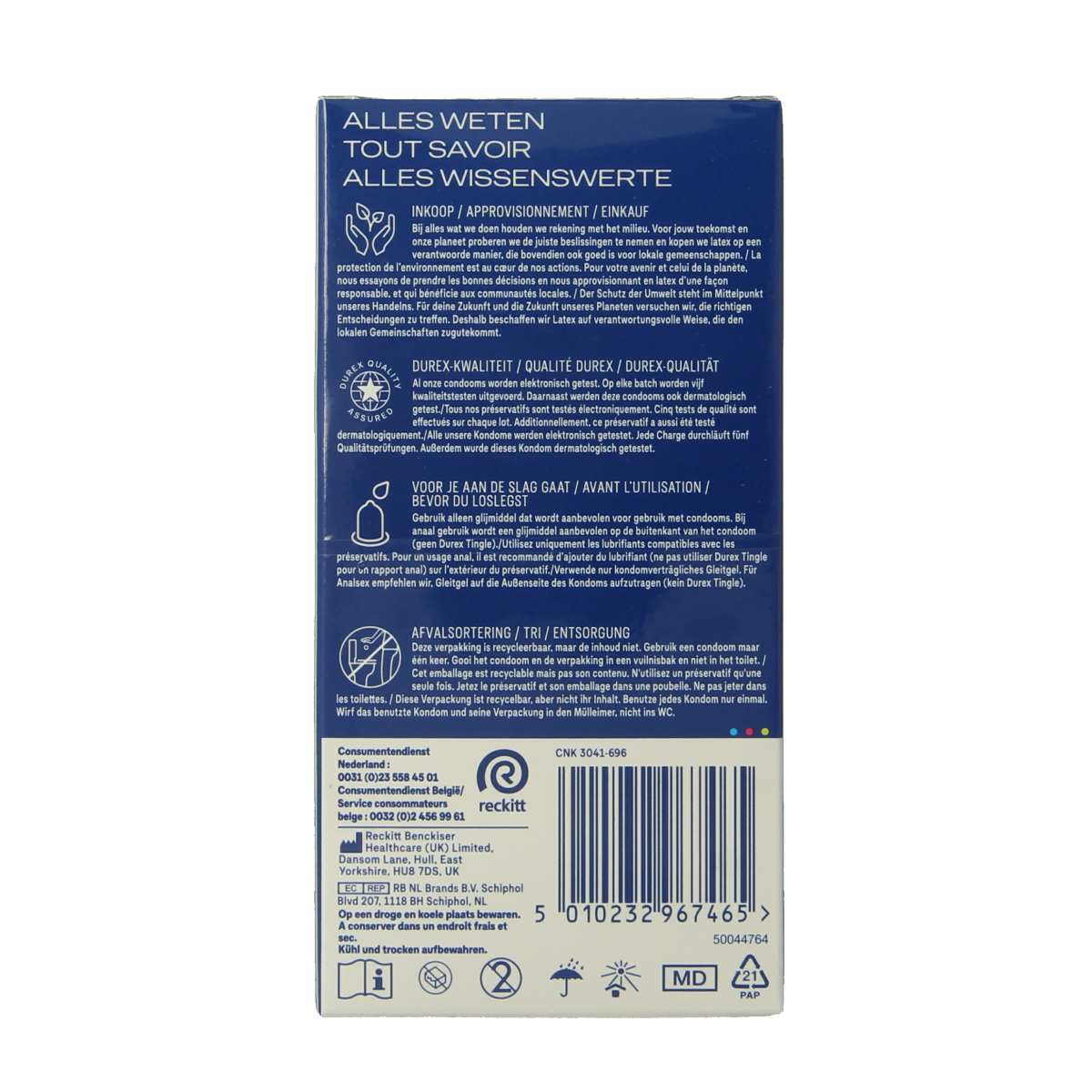 Durex Extra Safe condom pack with 12 pieces, featuring packaging and individual condoms for safe protection.