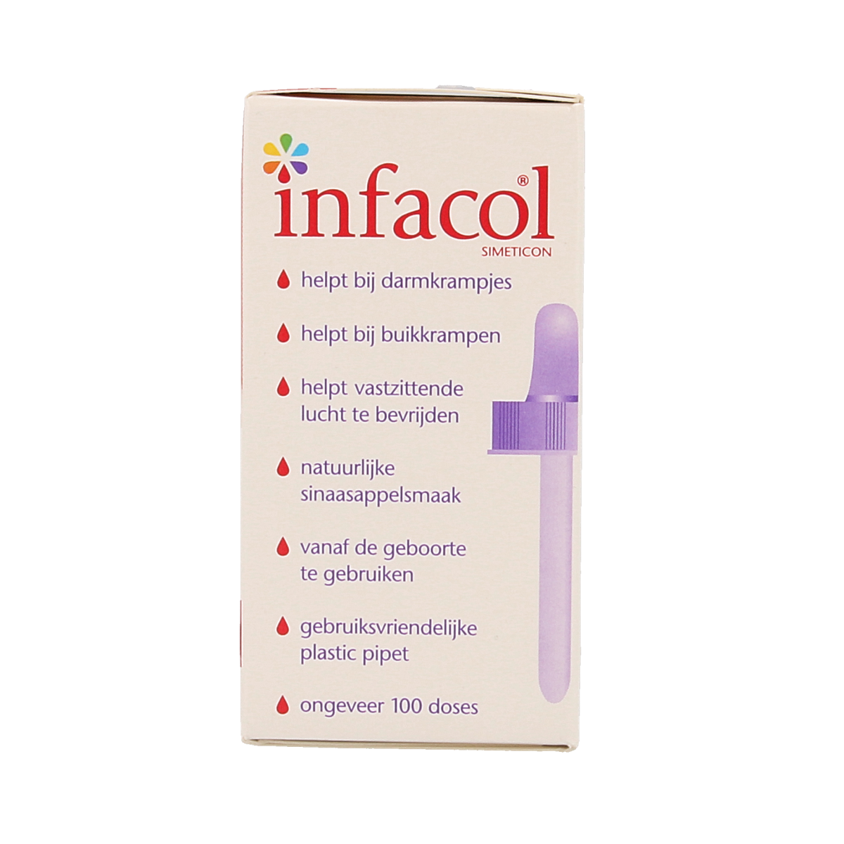 Infacol Baby drops 50ml bottle for infant and toddler care, showing the packaging with the brand logo and product label.