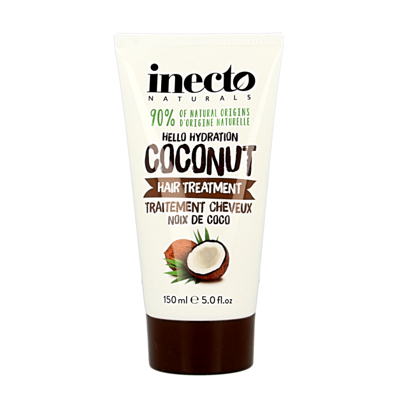 Inecto Naturals Coconut hair care product in a 150ml bottle, featuring natural coconut ingredients for healthy hair.