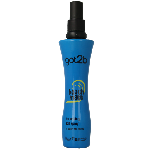 Got2b Beach matt texturizing salt spray for hair, 200ml, showing the product bottle with the label and spray nozzle.