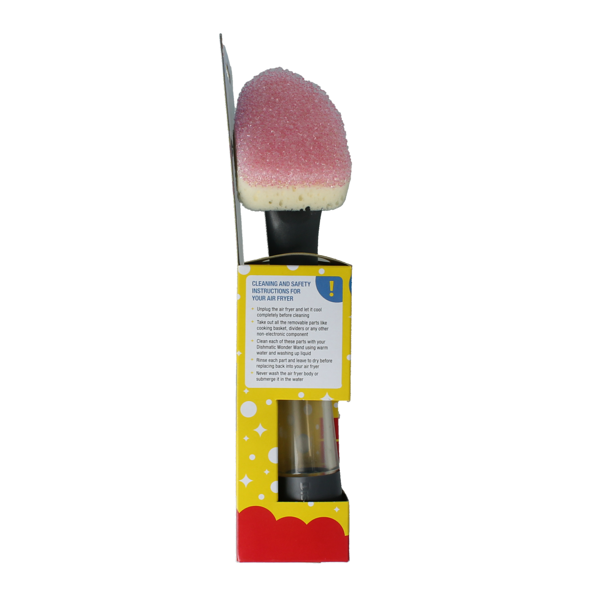 Dishmatic Wonder Wand reusable cleaning sponge with replaceable head, ideal for kitchen and household cleaning tasks.