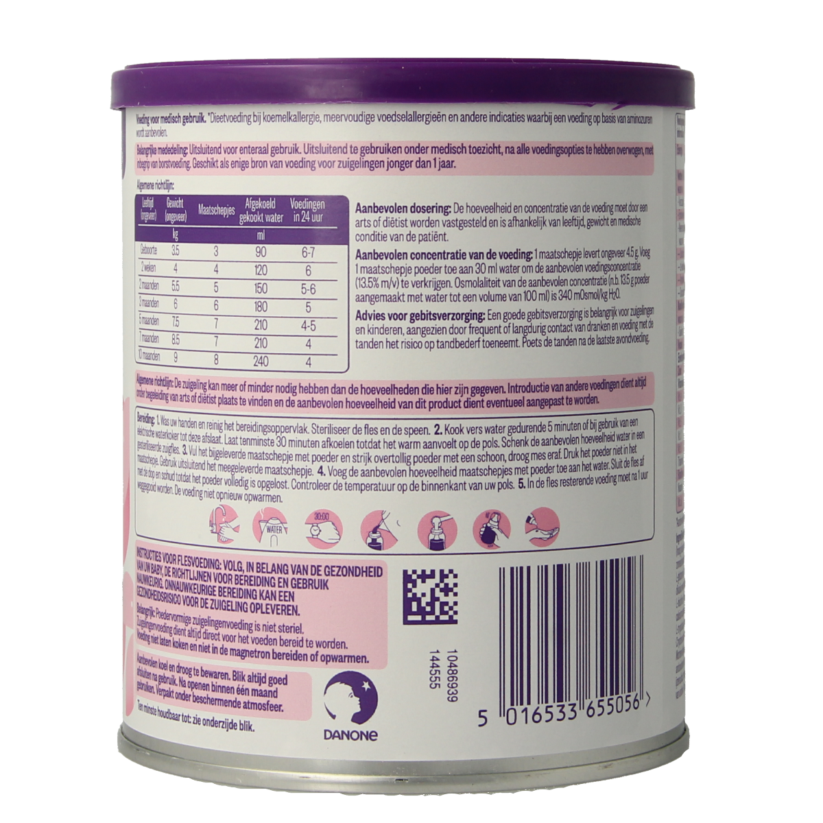 Neocate medisch dieetvoeding LCP in 400g verpakking, hypoallergeen voedingssupplement voor speciale dieetbehoeften