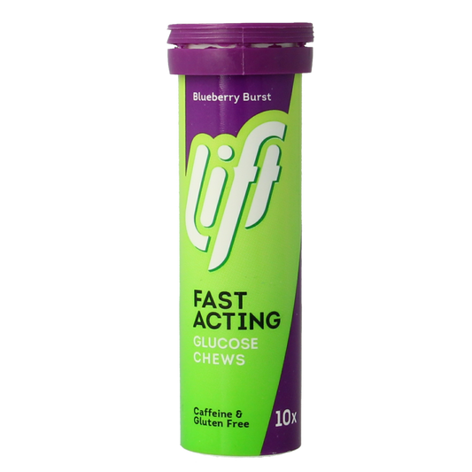 Lift LIFT GlucoTabs blueberry/bosbes buisje  10.00 Tabletten