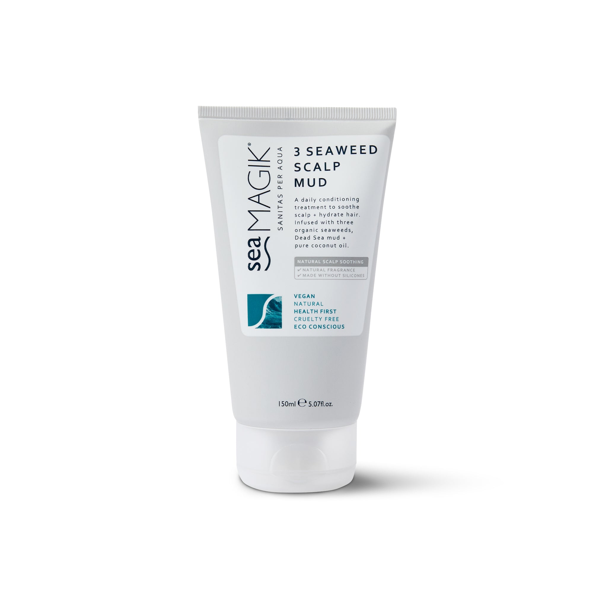 Sea Magik Seaweed Scalp Mud in 150ml jar, natural haircare treatment with seaweed for scalp and hair nourishment.