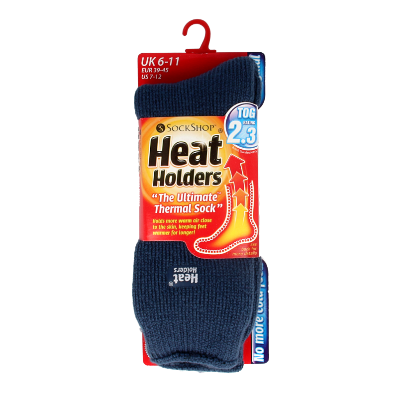 Heat Holders Original socks in denim, size 39-45, cozy thermal socks designed for warmth and comfort.