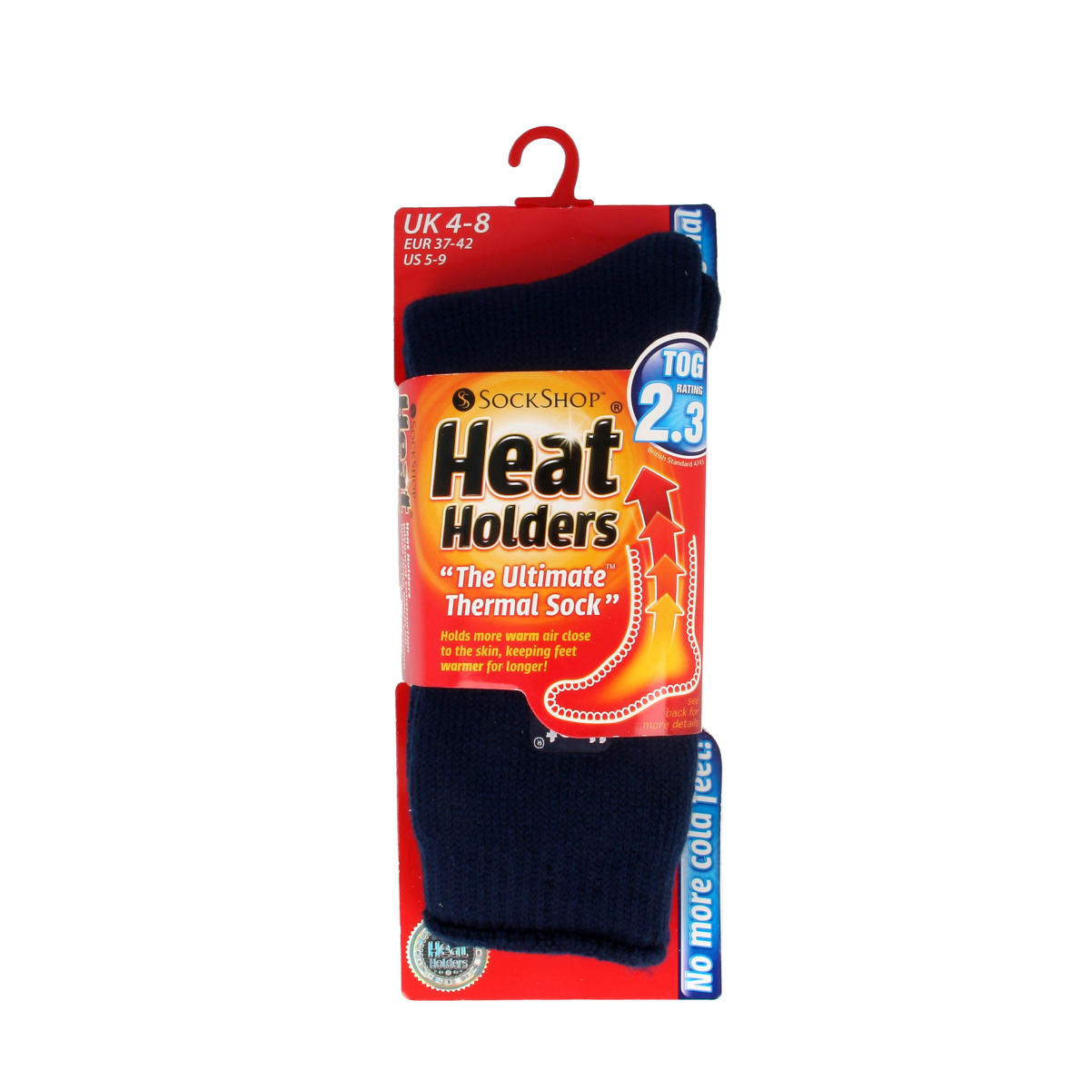 Heat Holders ladies original indigo socks, size 4-8, cozy thermal socks for warmth and comfort.