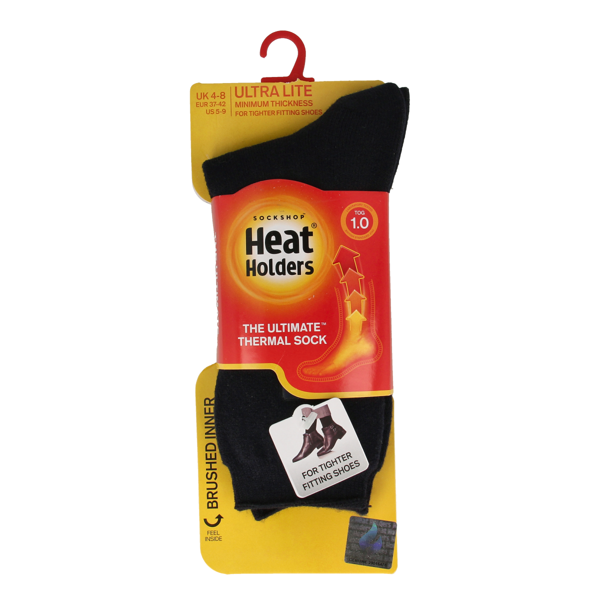Heat Holders ladies ultra lite socks in indigo, size 4-8, soft and comfortable for cozy wear.