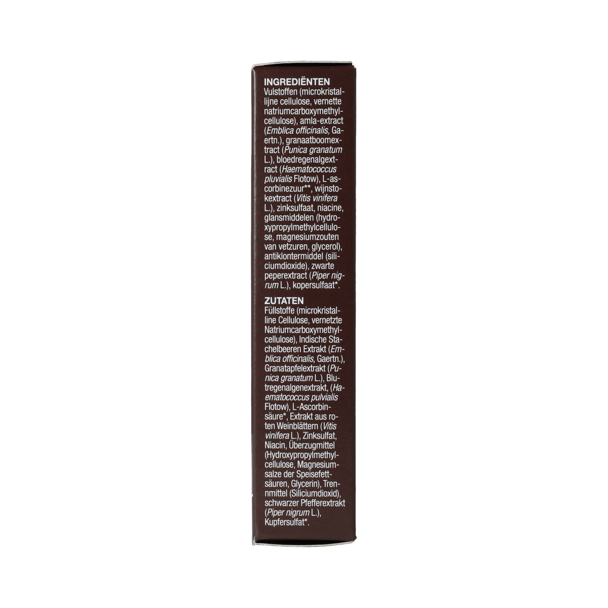 New Nordic Pigment Clear skincare tablets in a container, herbal supplement for skin health, 60 tablets.