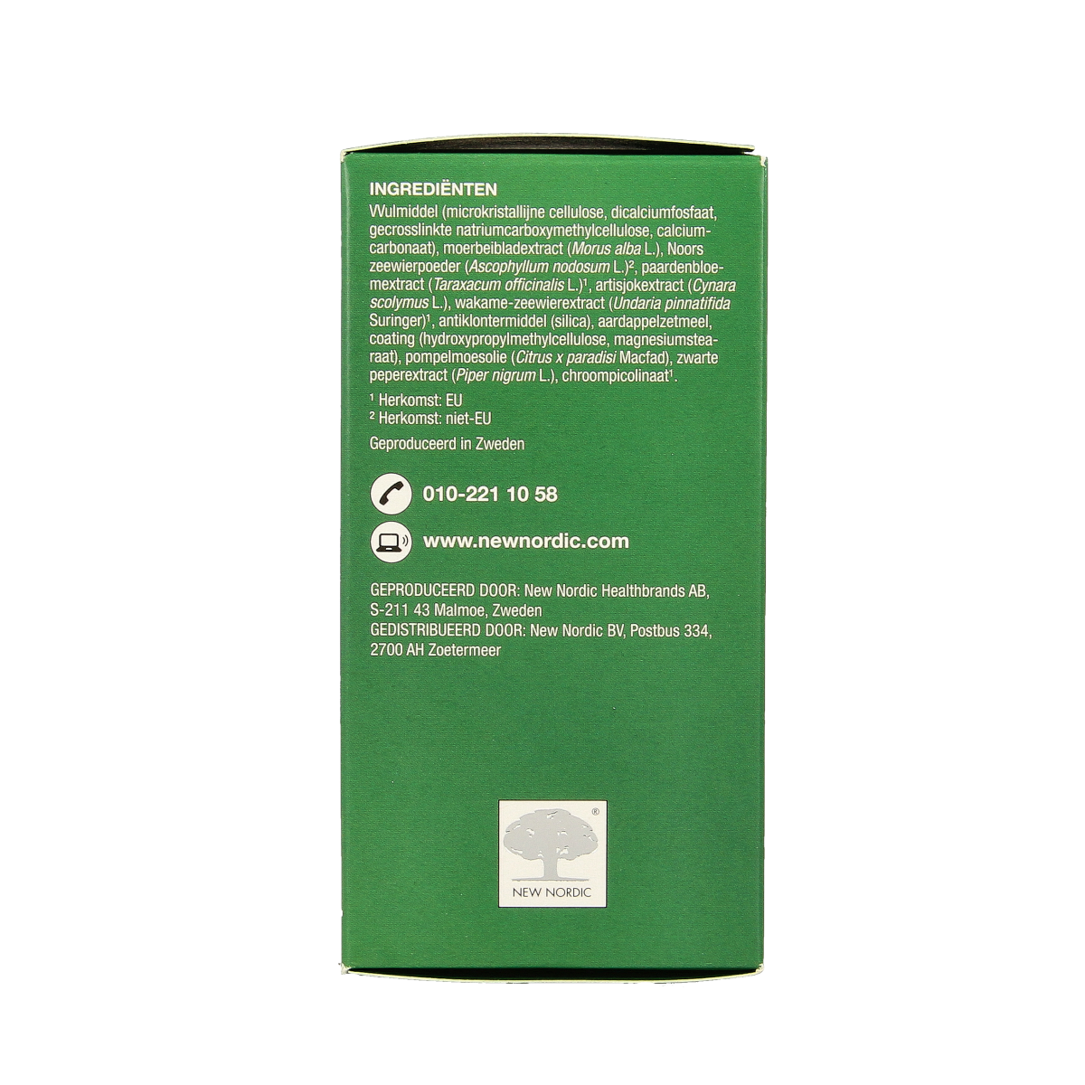 New Nordic Seaweed diet tablets, herbal supplement in a bottle, designed to support weight management and overall health.