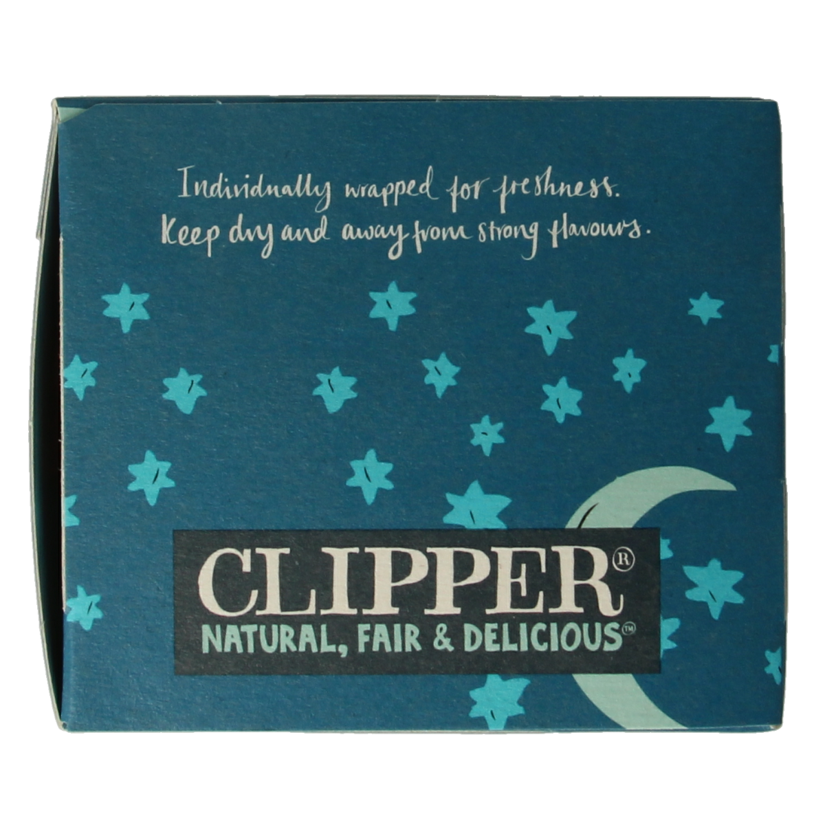 Clipper Snore & Peace bio coffee and tea in 20 sachets, featuring organic herbal blends for relaxing and soothing beverages.