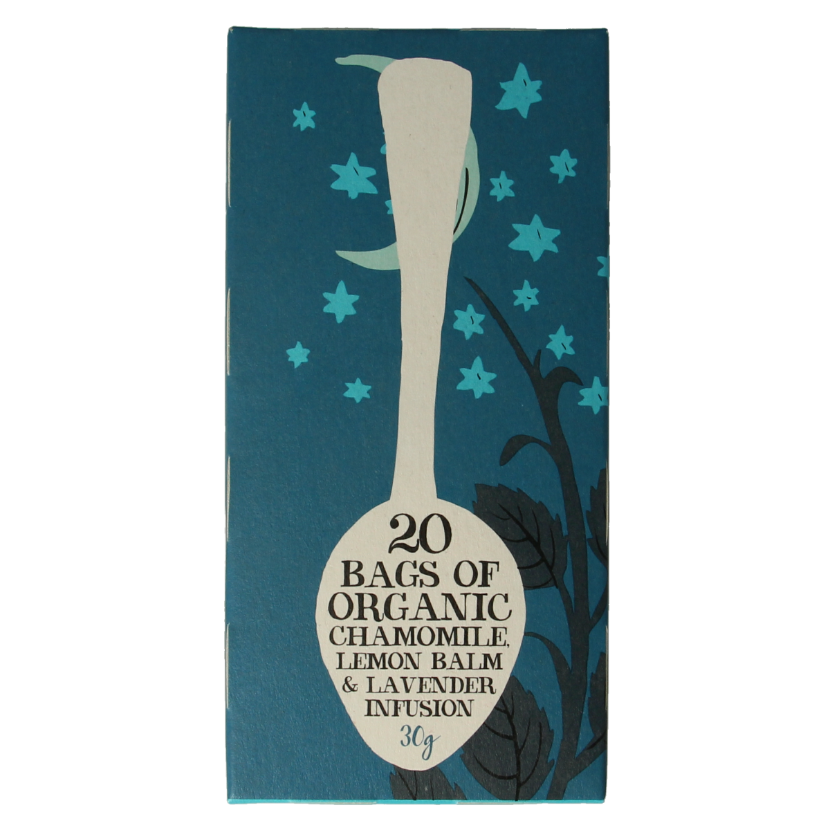 Clipper Snore & Peace bio coffee and tea sachets, organic herbal blend for relaxation and sleep, natural packaging with 20 sachets.
