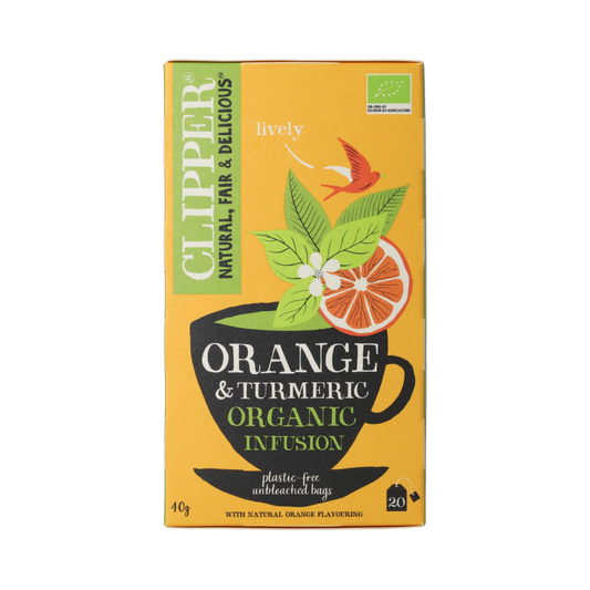Clipper Orange & turmeric infusion bio 20.00 Zakjes