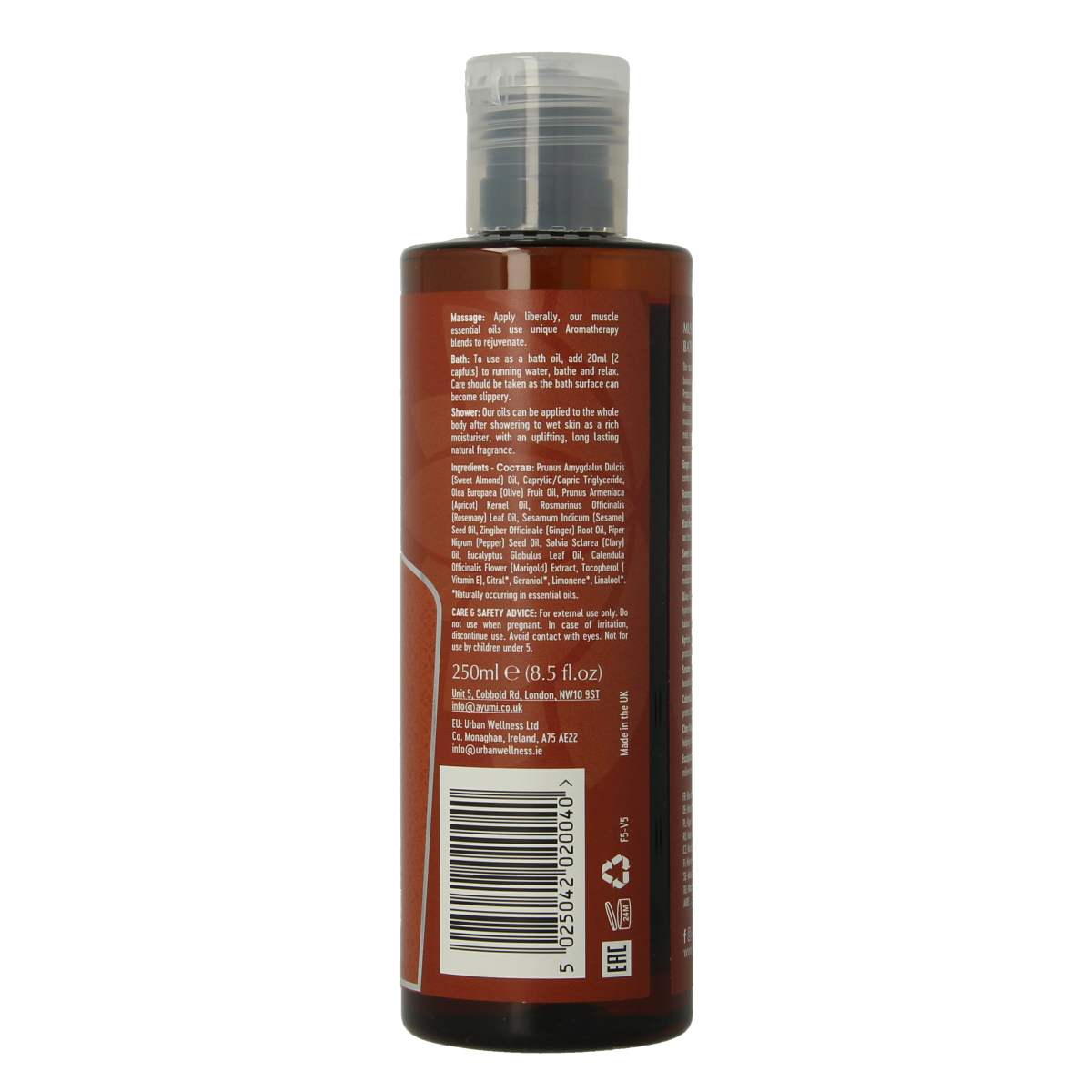 Ayumi Muscle massage & body oil 250.00 Milliliter
