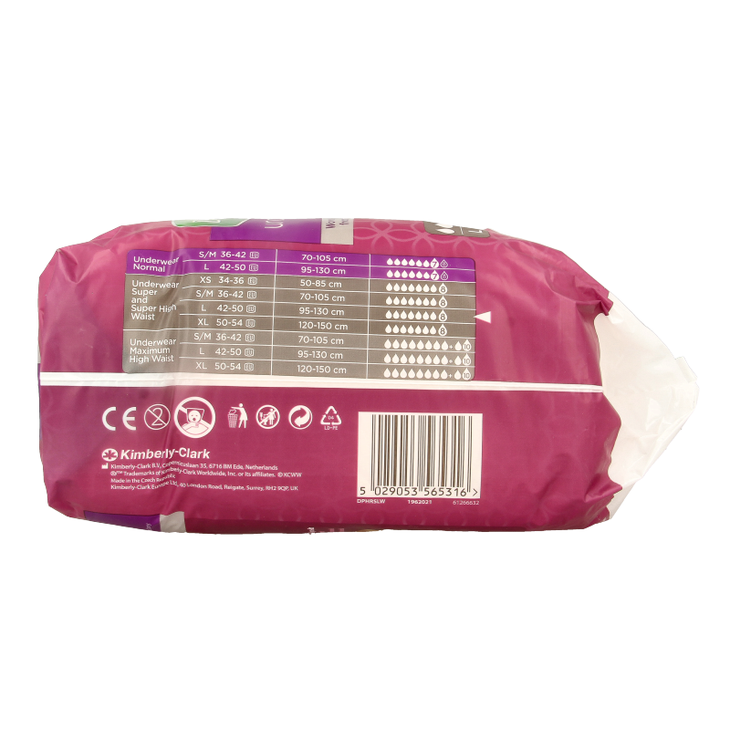 Depend Incontinence Pants super maat L, 9-pack, adult absorbent underwear designed for comfortable incontinence management.