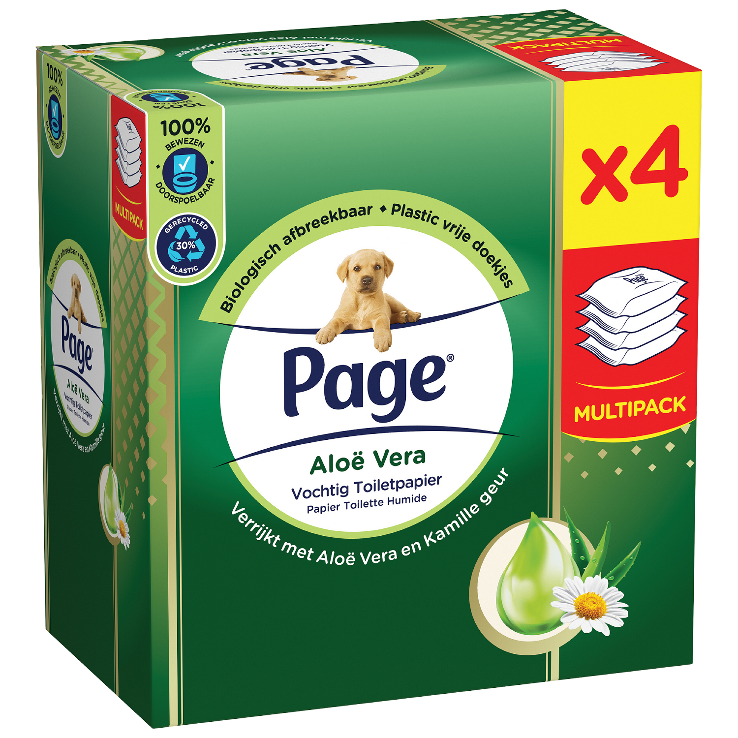 Page Vochtig toiletpapier aloe vera 152.00 Stuks