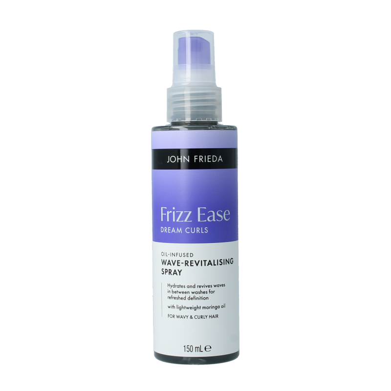 John Frieda Dream Curls Revival Spray oil for wavy hair, 150ml, styling product with infused oils for soft, defined waves.
