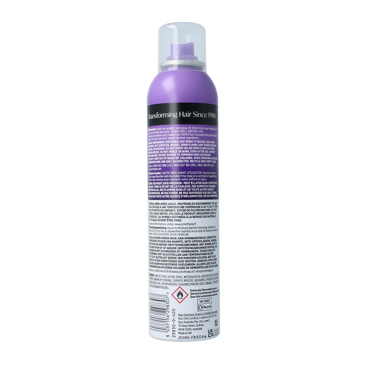John Frieda Frizz ease hairspray moisturizer 250.00 Milliliter