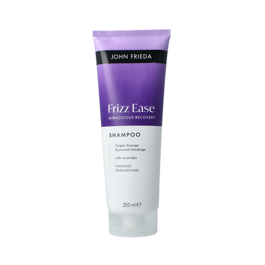 John Frieda Miraculous Recovery Shampoo 250ml bottle, Haarverzorging product with sleek packaging and label visible.
