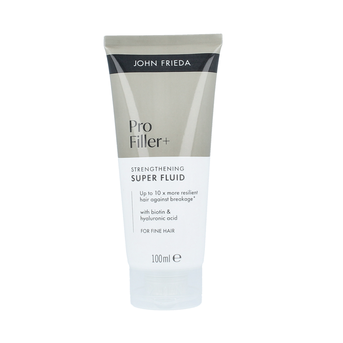 John Frieda Profiller+ strengthening super fluid in 100ml bottle, Haarverzorging product for hair care and damage protection.