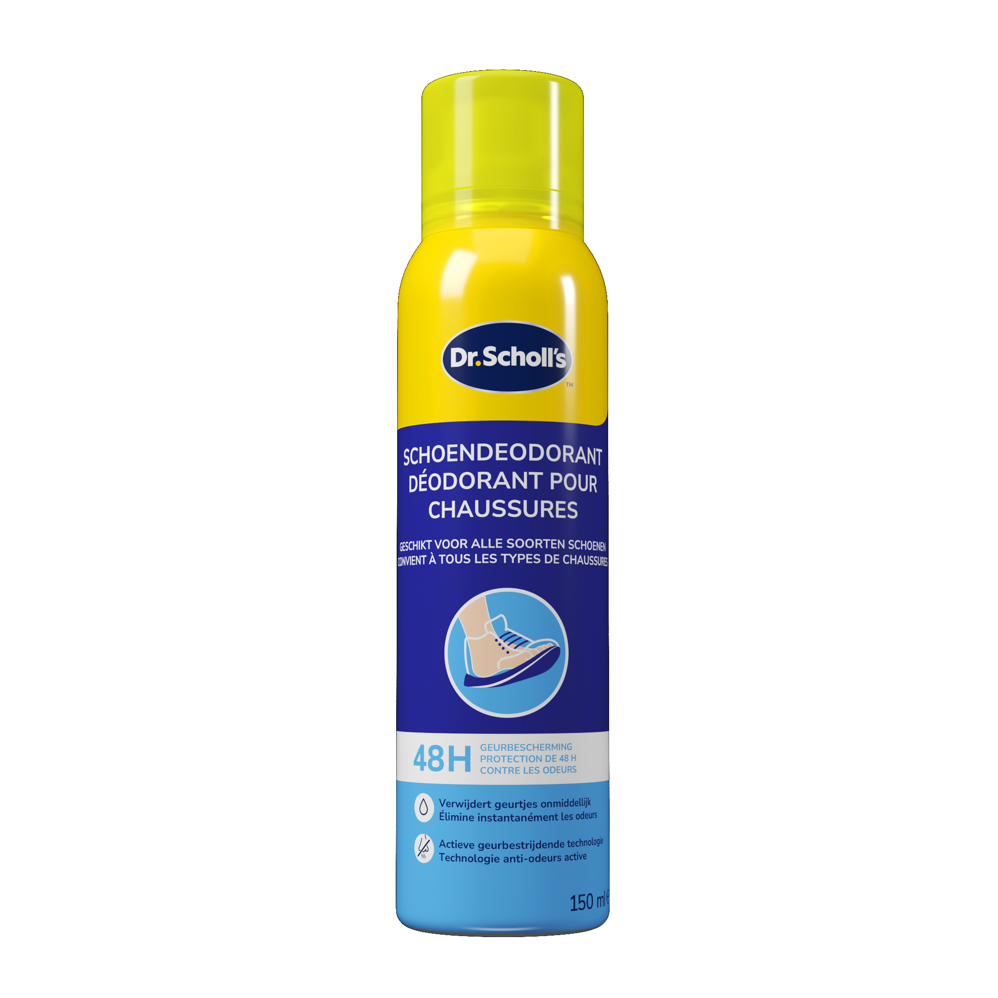Dr. Scholl's Schoenen deodorant spray 150.00 Milliliter