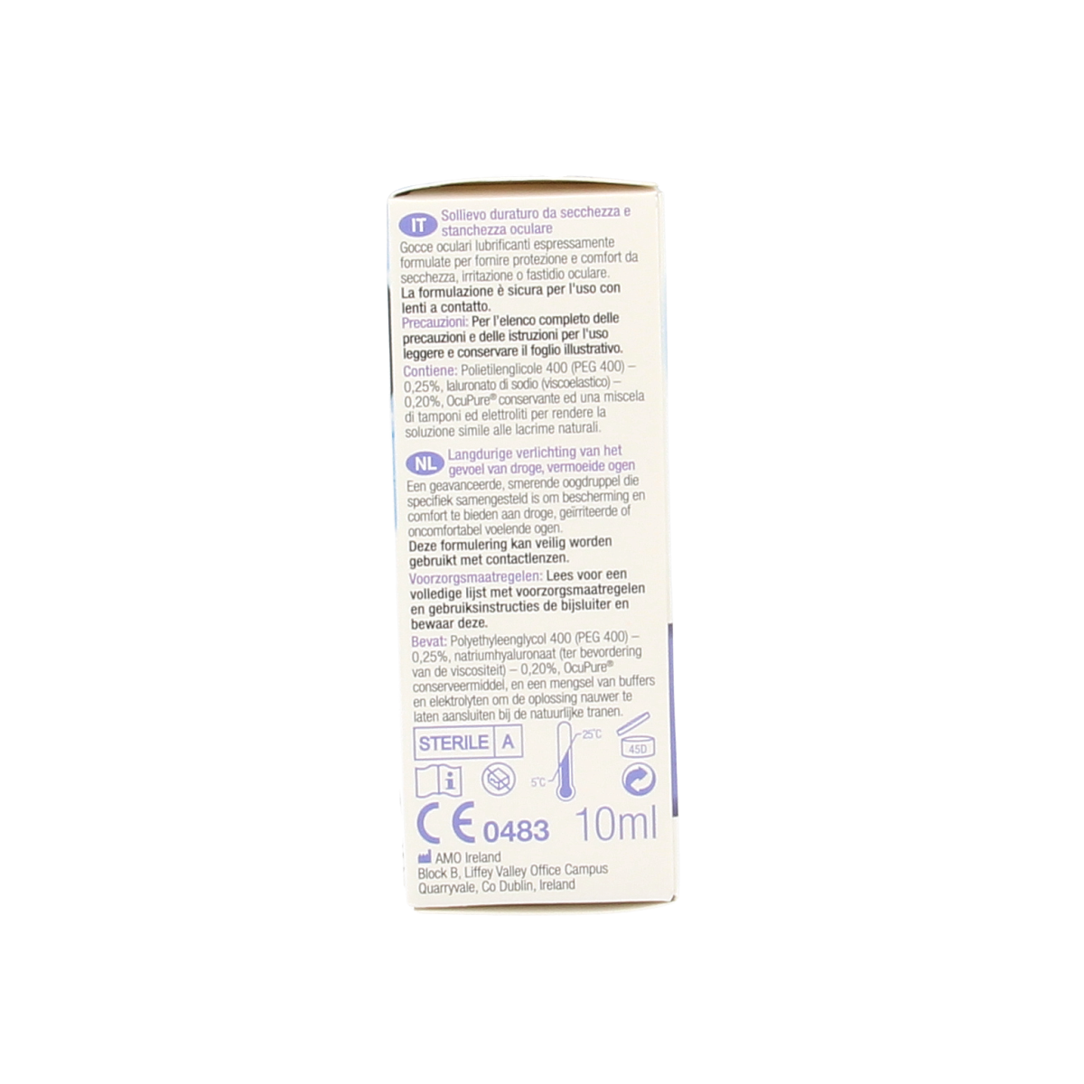 Blink Intensive Tears eye drops in a 10ml bottle, used for eye hydration and relief in eye care routines.