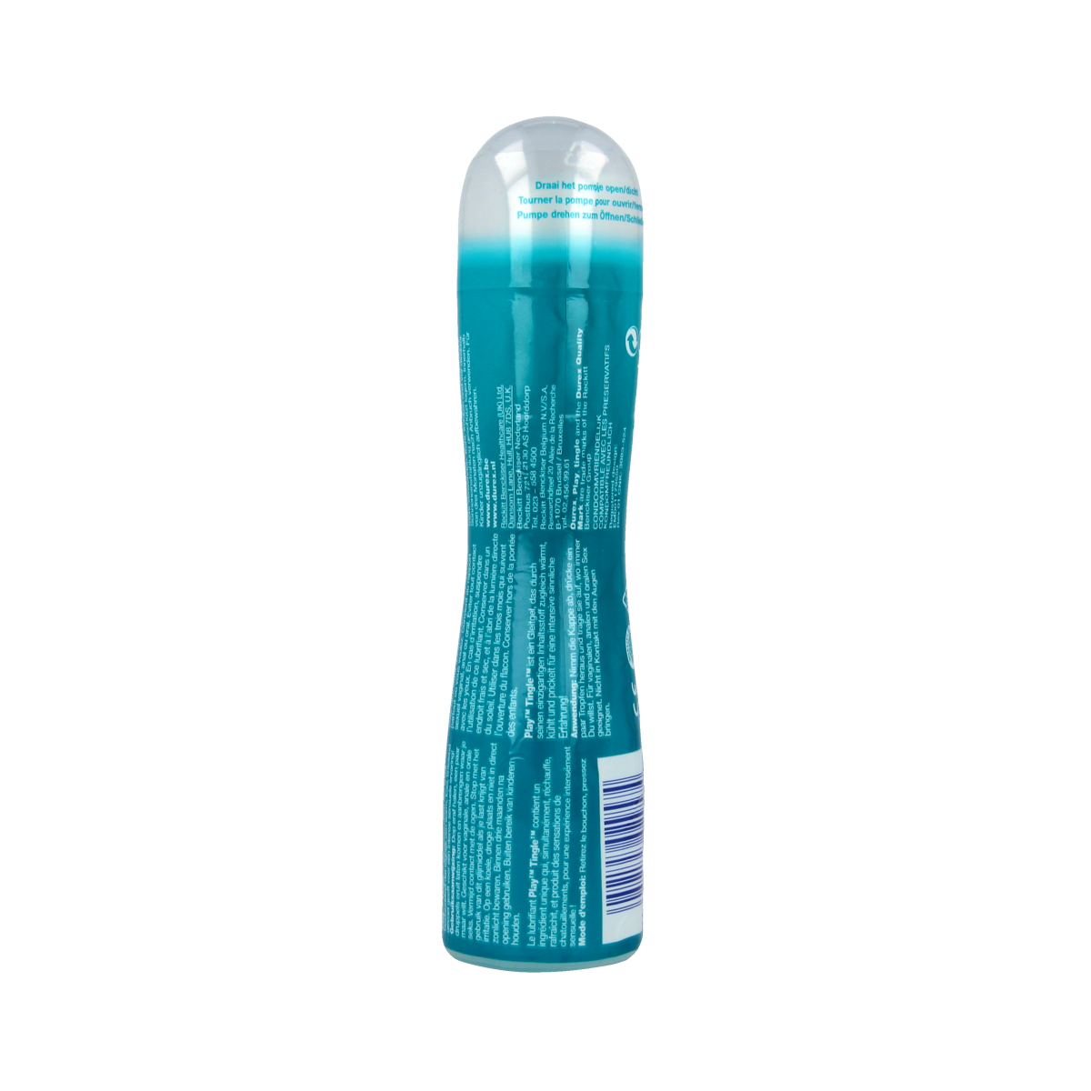 Durex Play Tingle Gel 100ml, transparent lubricant bottle with label, designed for intimate use and enhanced sensations.