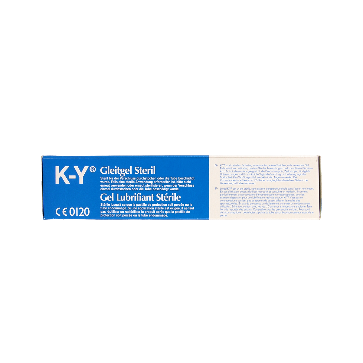 K-Y Sterile lubricant gel in 82g tube, smooth, clear personal glijmiddel for enhanced comfort and lubrication.