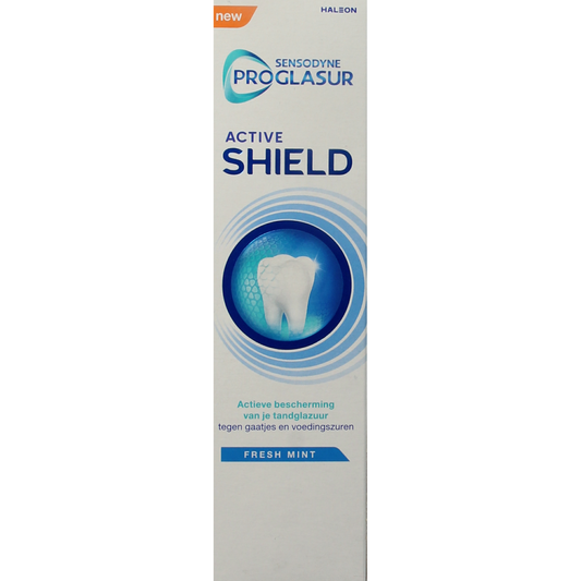 Sensodyne Fresh Mint toothpaste in 75ml tube with mint-flavored packaging, designed for sensitive teeth.