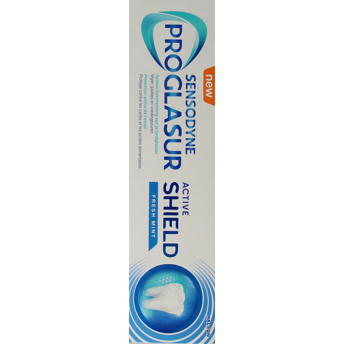 Sensodyne Fresh Mint toothpaste in 75ml tube, designed for sensitive teeth with a refreshing mint flavor.