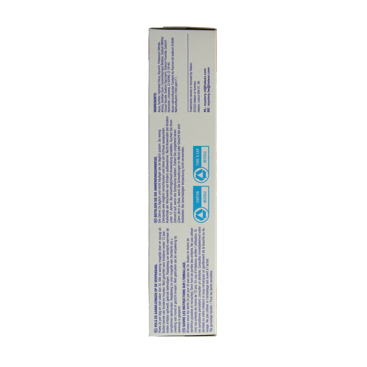 Sensodyne fresh mint toothpaste, 2 x 75ml tubes, with whitening and sensitivity relief in a clean, mint-flavored packaging.