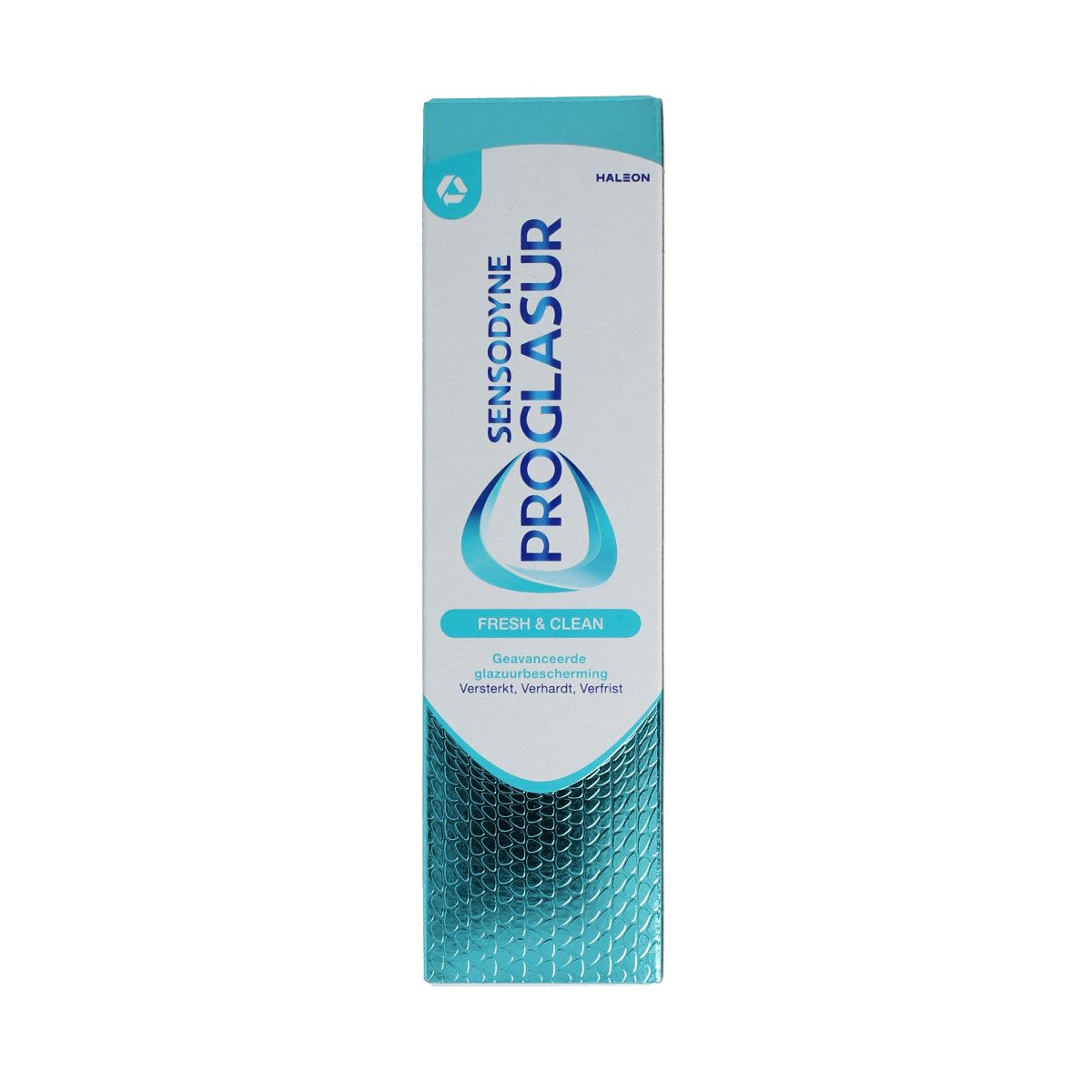 Sensodyne Fresh & Clean toothpaste 75ml tube with blue and white packaging, designed for sensitive teeth and fresh breath.