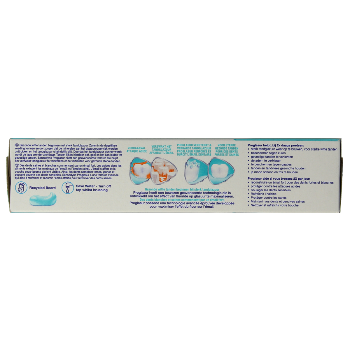 Sensodyne Fresh & Clean toothpaste in 75ml tube, designed for sensitive teeth with a refreshing flavor.