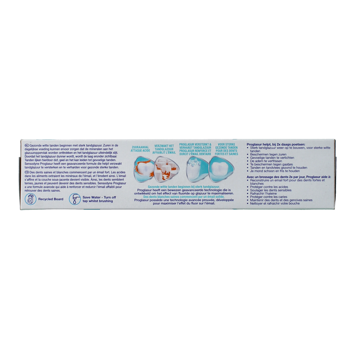 Sensodyne daily protection toothpaste in 75ml tube, designed for sensitive teeth and oral care.