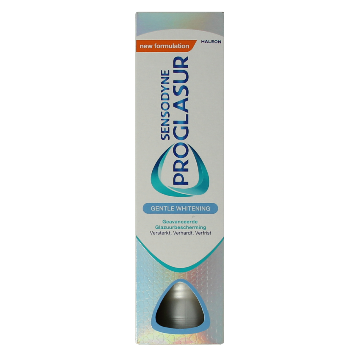 Sensodyne Gentle White toothpaste in a 75ml tube, designed for sensitive teeth and whitening, with a clean, white packaging.