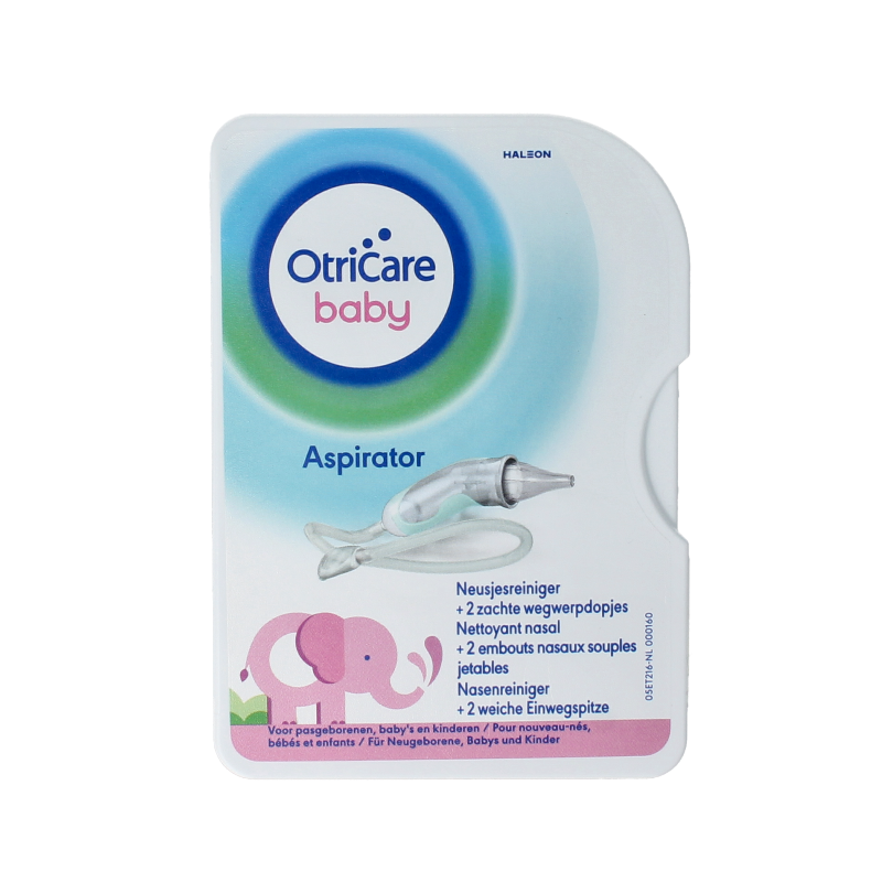 Otricare baby aspirator and nose cleaner for infants and toddlers, compact and easy to use for gentle nasal care.