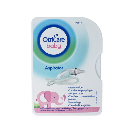 Otricare baby aspirator and nose cleaner for infants and toddlers, compact and easy to use for gentle nasal care.