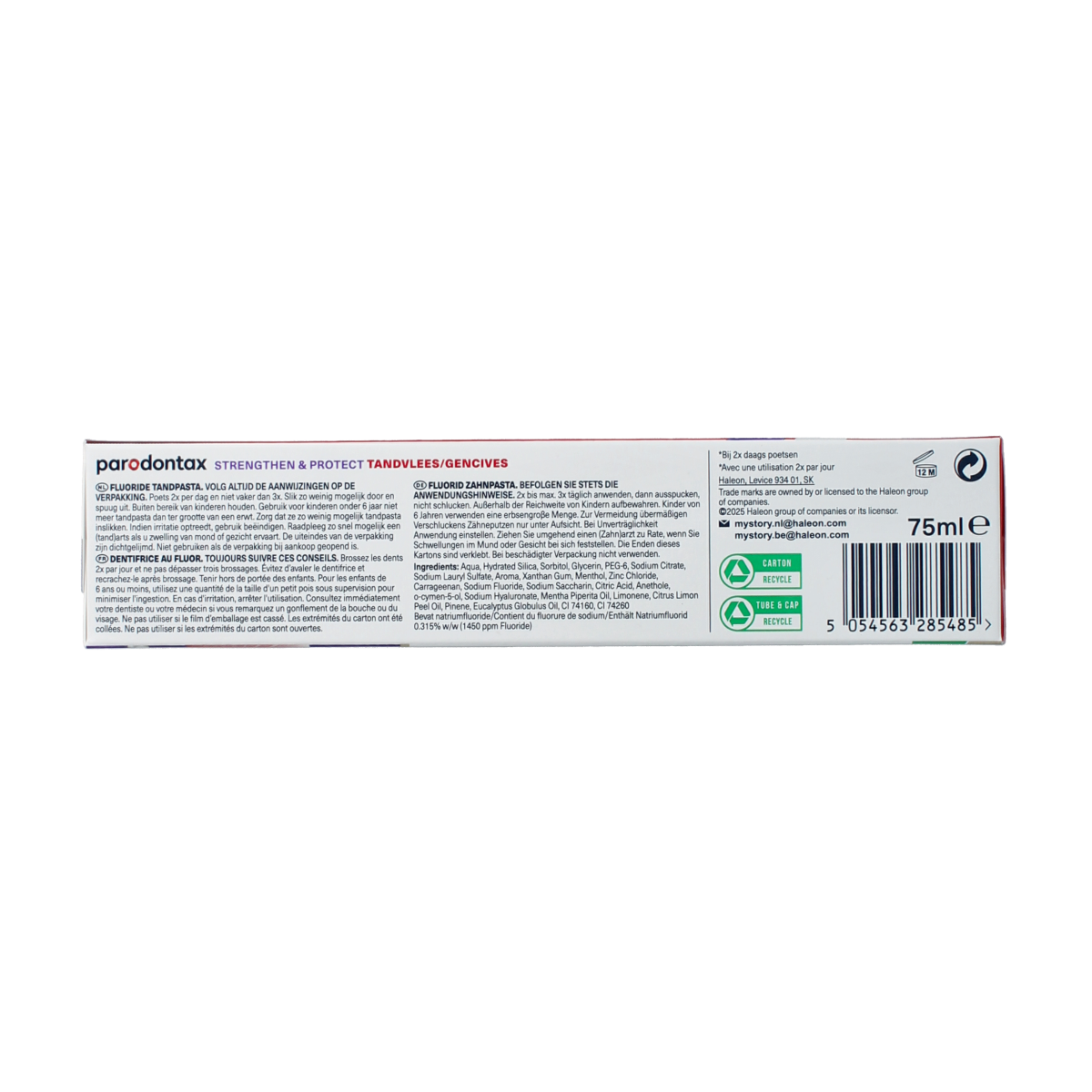 Parodontax Tandpasta strenghten protect whitening 75.00 Milliliter