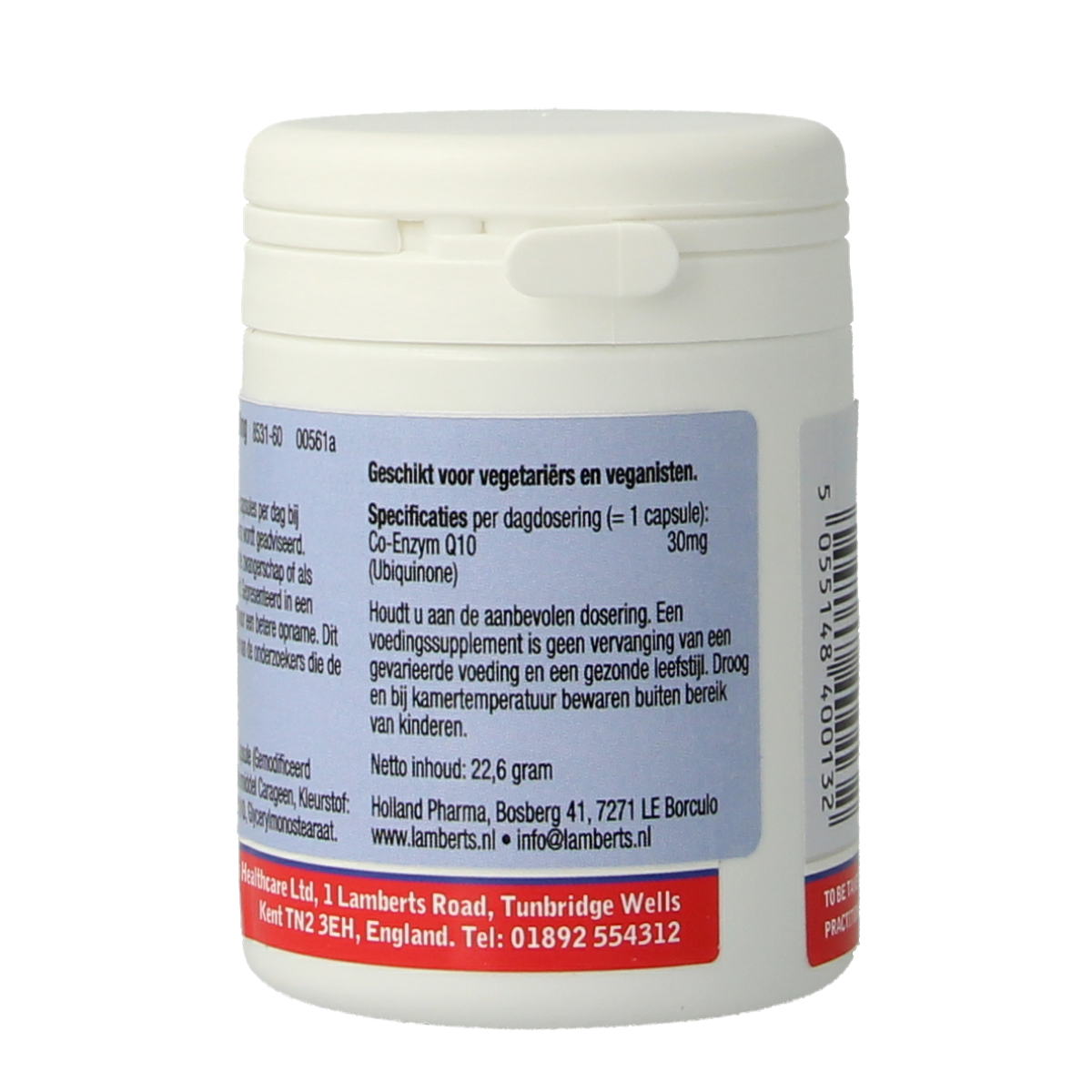 Lamberts Coenzyme Q10 30mg vegetarian capsules, 60 count, dietary supplement with natural ingredients.
