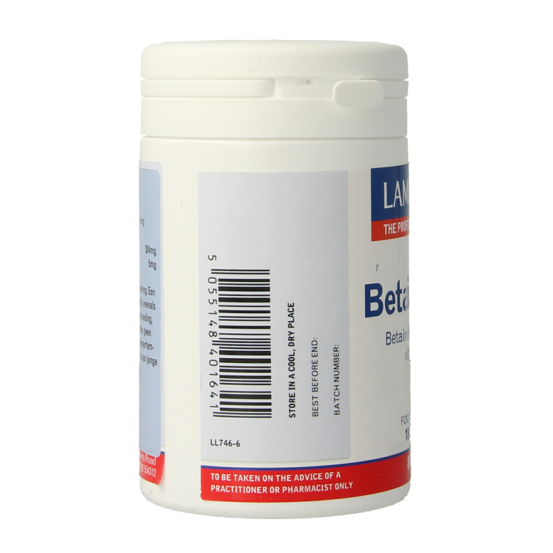 Lamberts Betaine HCL 324mg and Pepsin 5mg multivitamin tablets, 180 count, shown in blister pack.