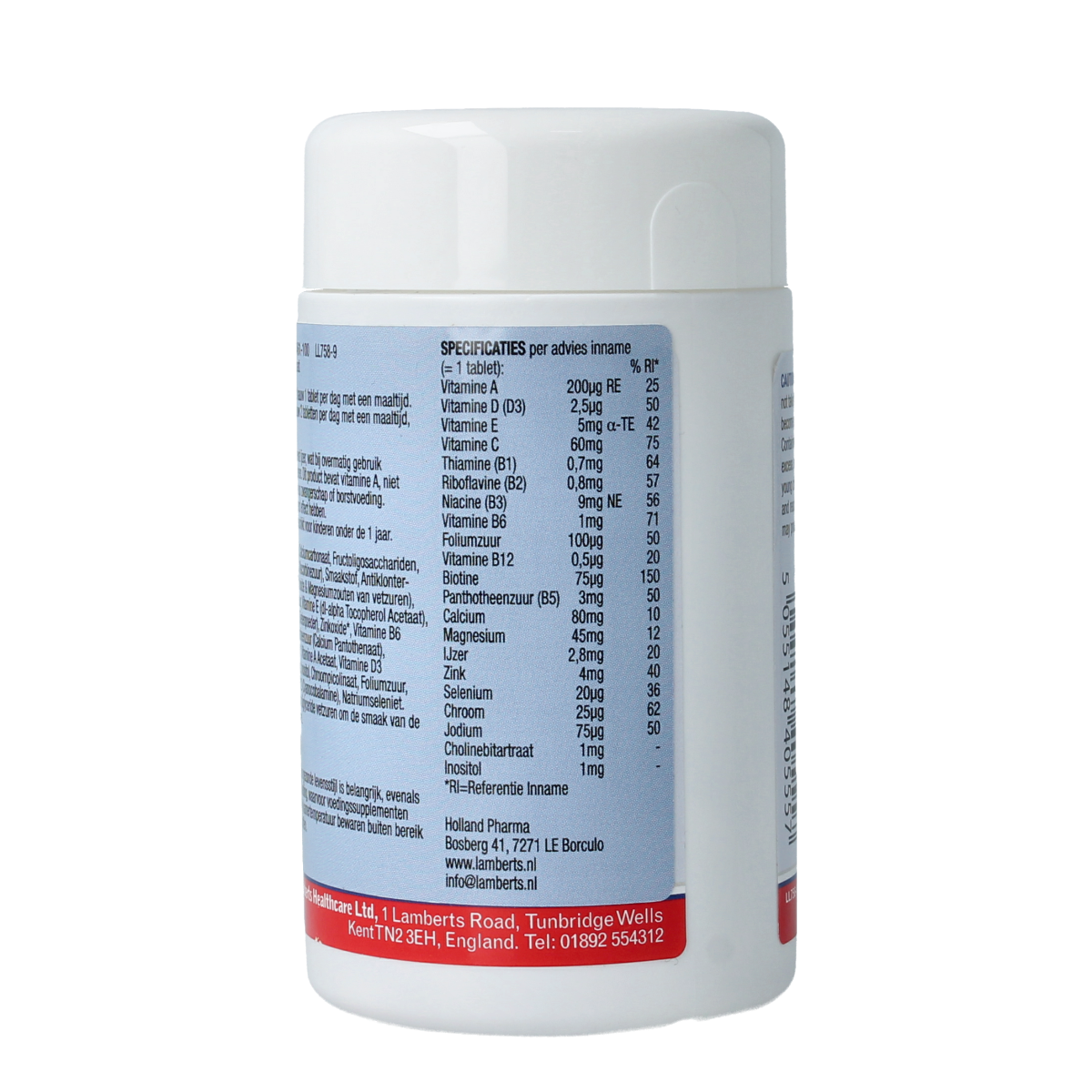 Lamberts Multi-Guard kids multivitamin chewable tablets in a blister pack, designed for children's daily vitamin intake.