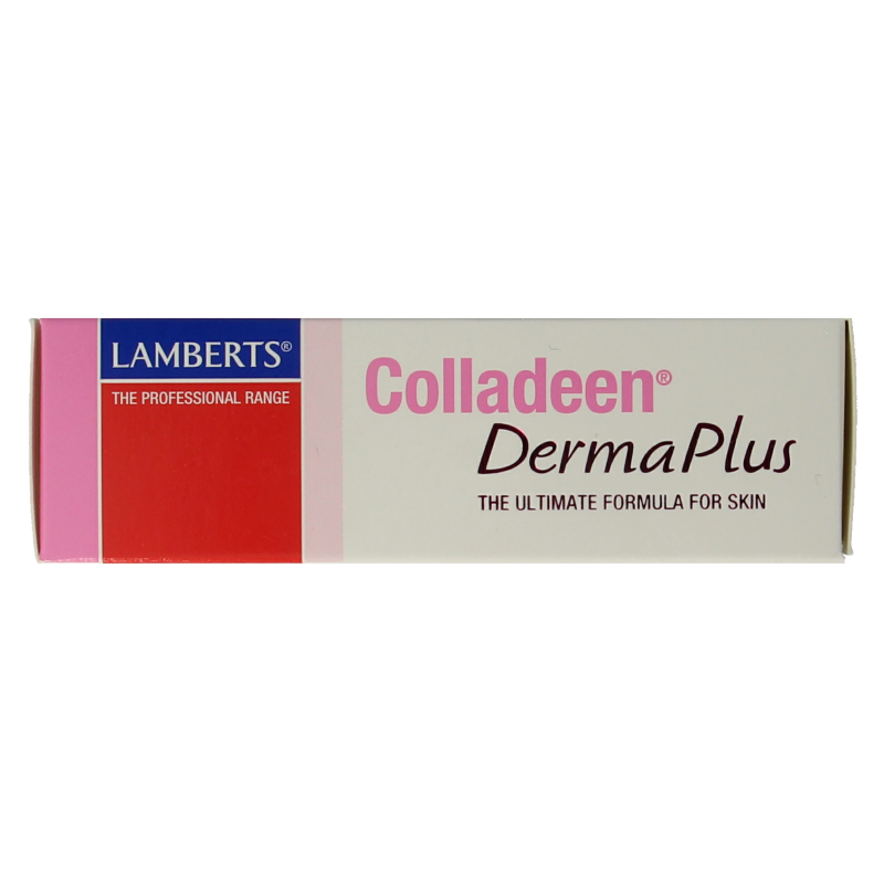 Lamberts Colladeen Derma Plus herbal supplement box with 60 tablets, featuring natural ingredients for skin support.