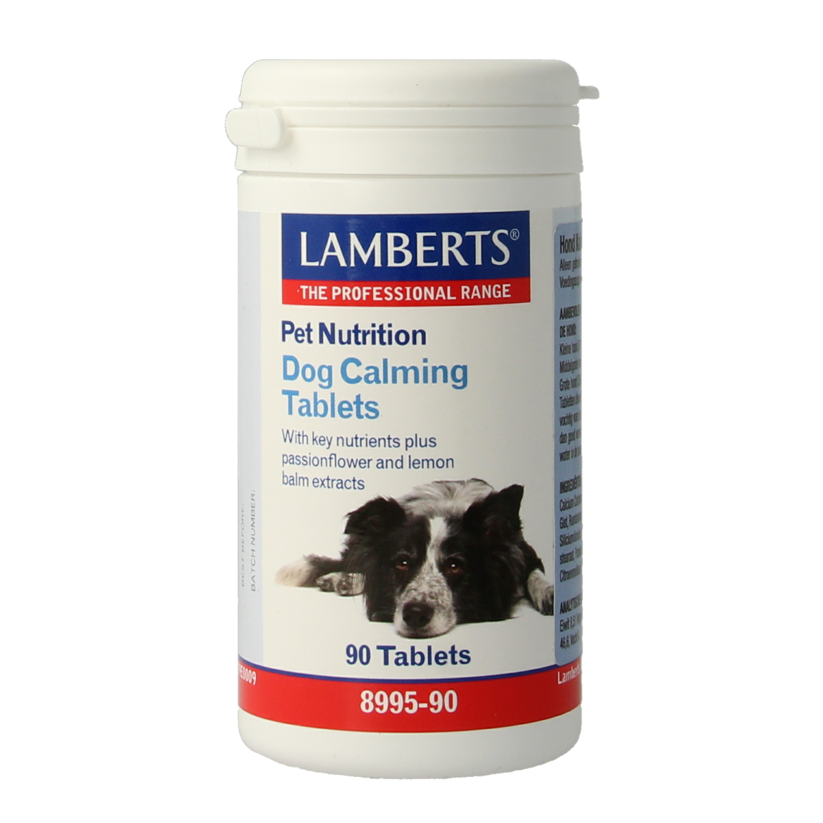 Lamberts Hond kalmerende tabletten voor dieren, voedingssupplementen, 90 tabletten, voor het kalmeren van huisdieren.