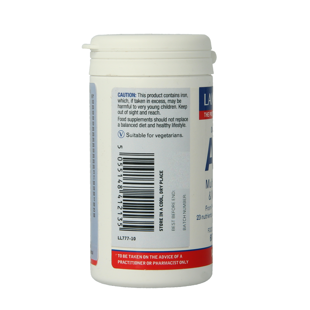 Lamberts A-Z Multi vitamin tablets bottle with 60 tablets, dietary supplement for overall health and wellness.