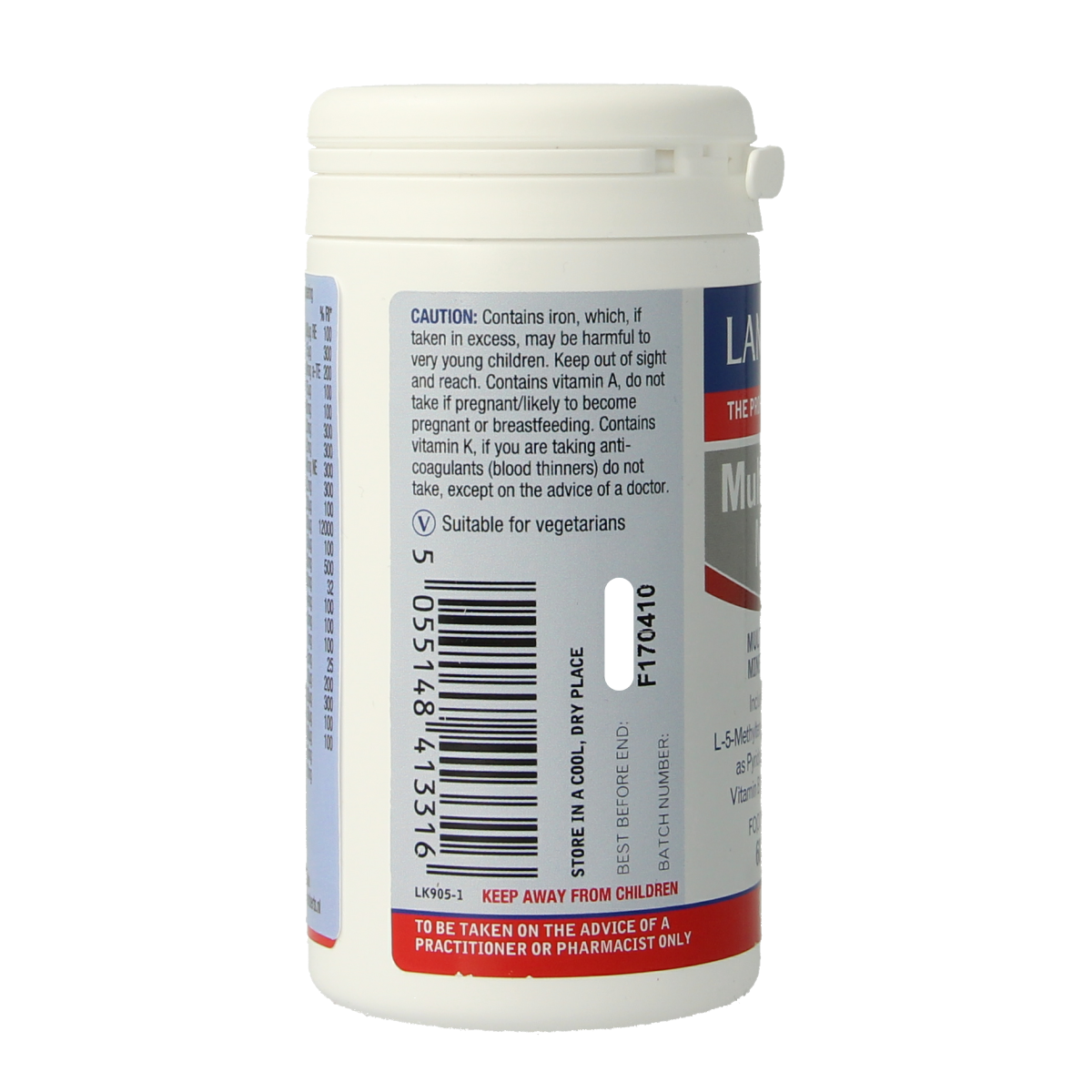 Lamberts Multi-Guard methyl multivitamin tablets, 60 count, dietary supplement for daily nutritional support.