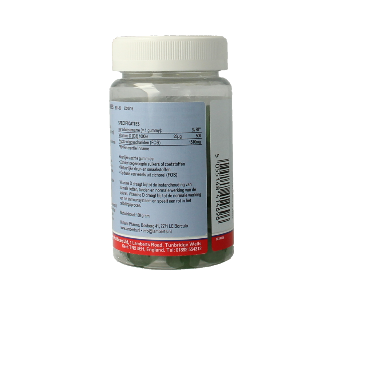 Lamberts Vitamine D3 1000IE 25mcg gummies 60.00 Gummies