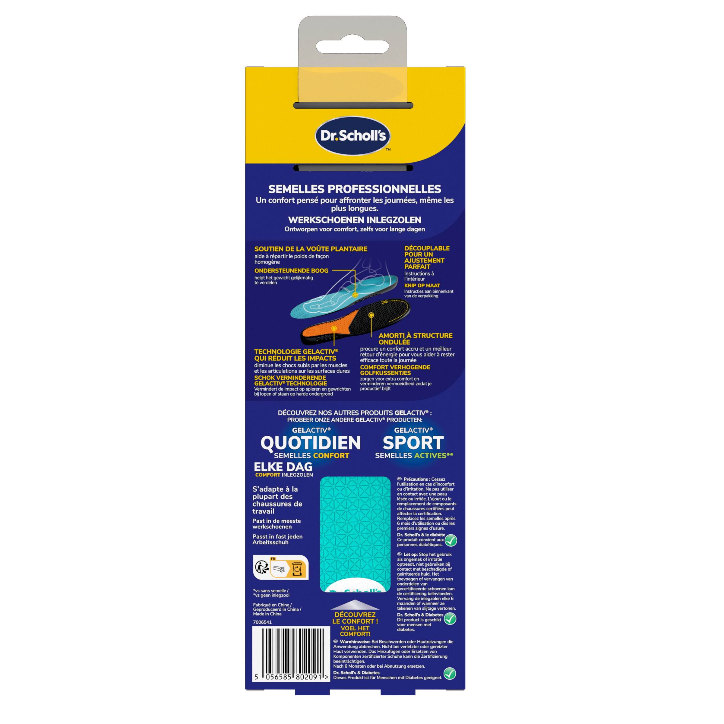 Dr. Scholl's GelActive inlegzolen work & boot small 35.5 - 40.5 1.00 Paar