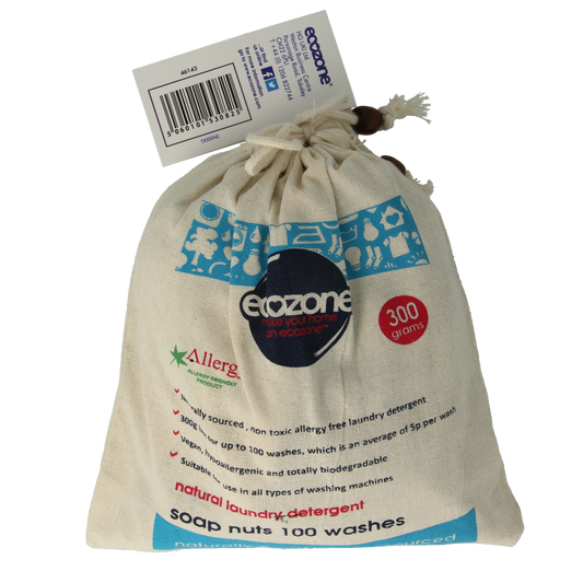 EcoZone Wasnoten laundry detergent in 300g package, eco-friendly washing product with natural cleaning ingredients.