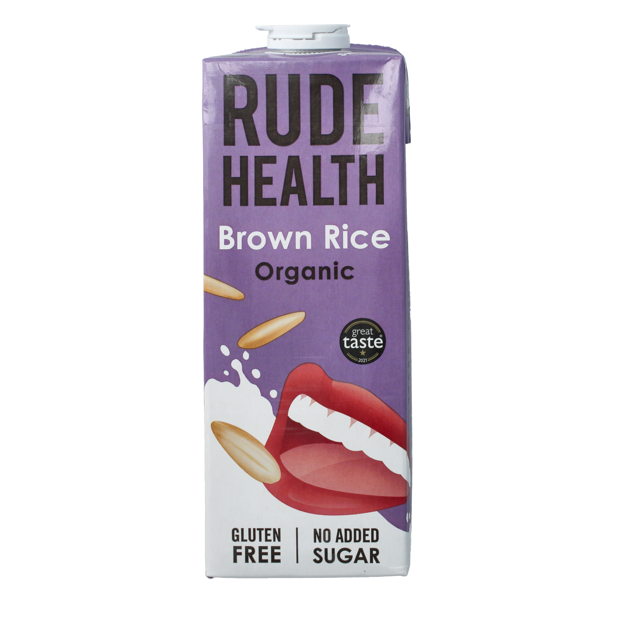 Rude Health organic rice drink in a 1-liter bottle, dairy-free beverage from the Rude Health drinks and juices category.